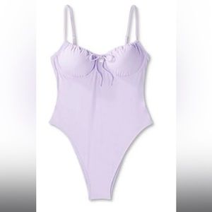Lilac one piece swimsuit